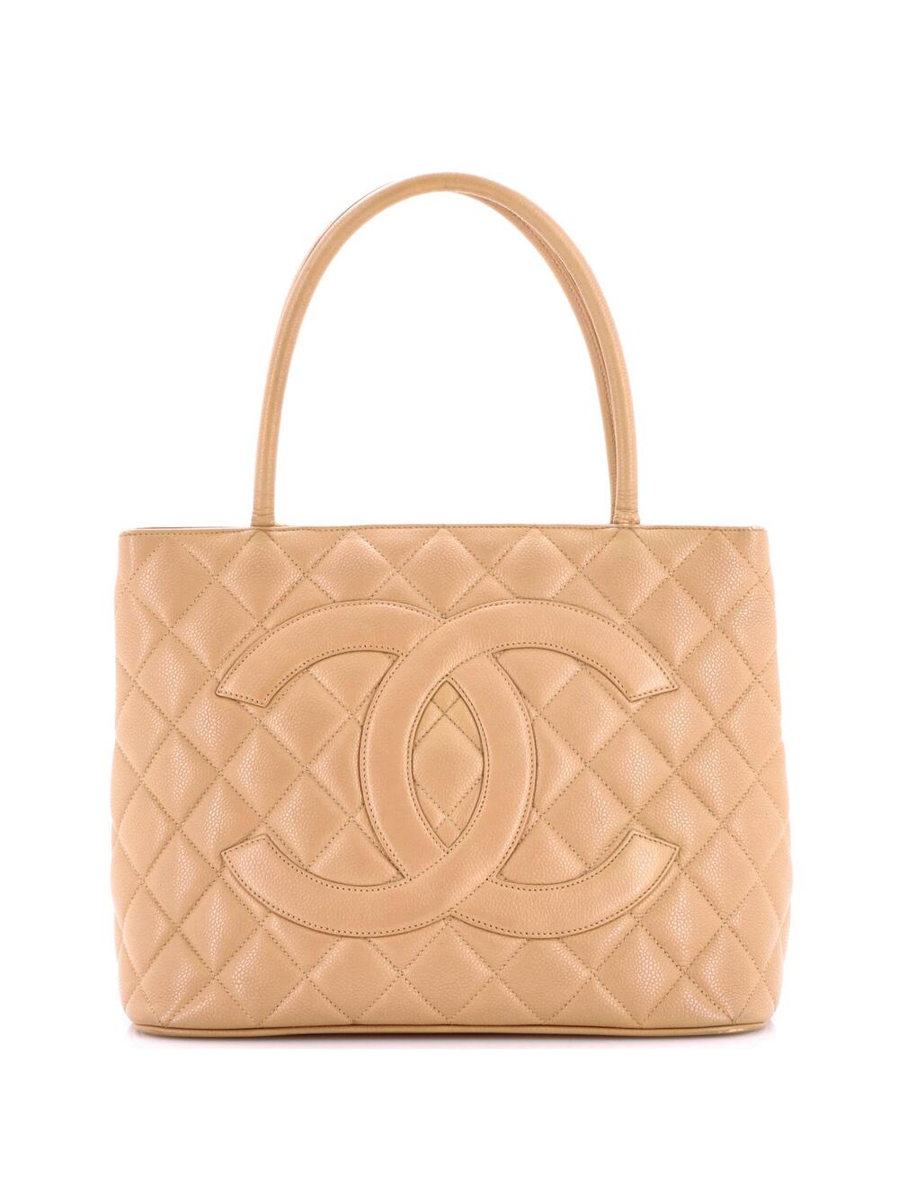 Chanel Medallion Tote Quilted Caviar #291400C22B